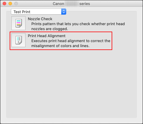 Canon Knowledge Base - Align the Print Head Manually from a Mac - MX432